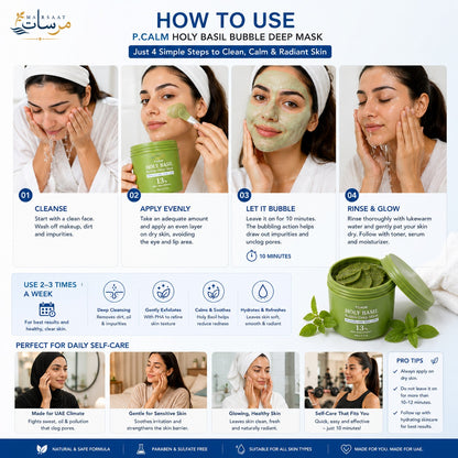 Holy Basil Bubble Deep Mask