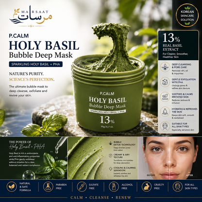 Holy Basil Bubble Deep Mask